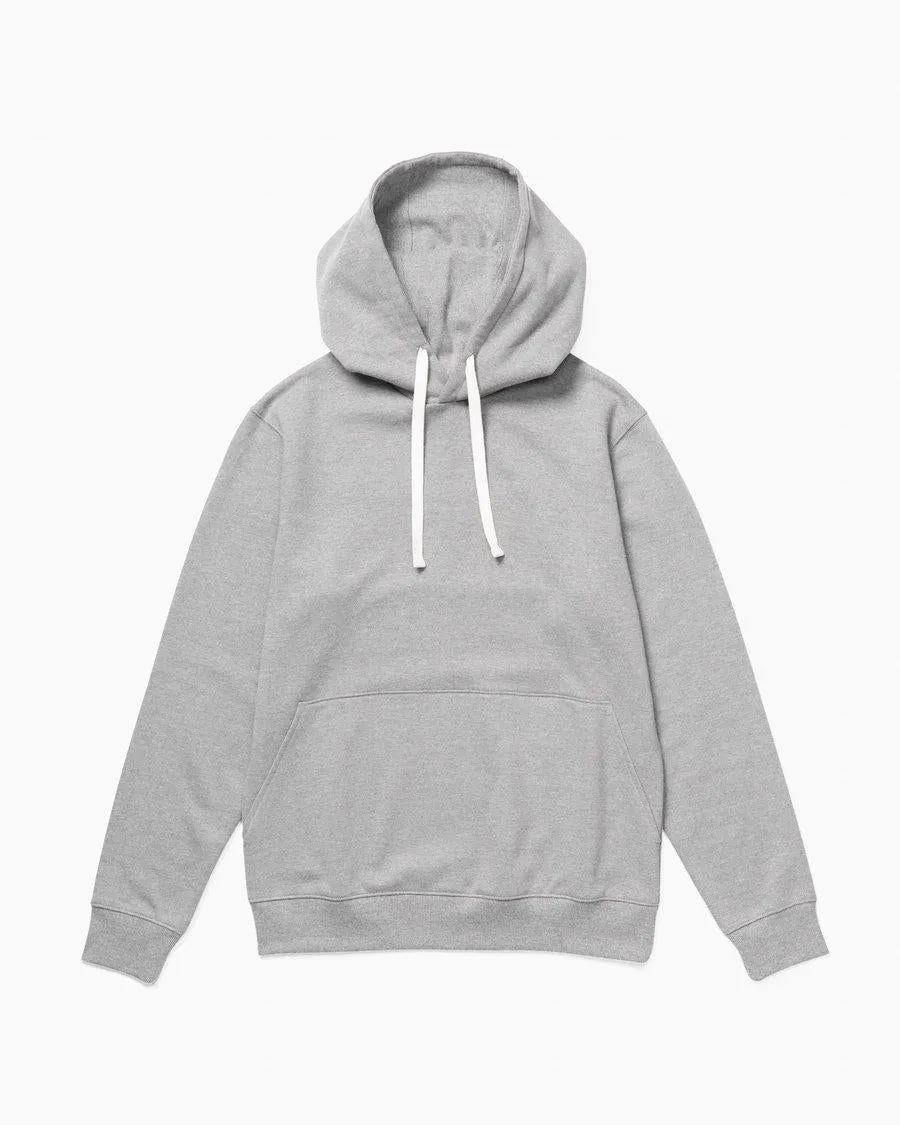 Fleece Pullover Hoodie (Light Heather Grey)