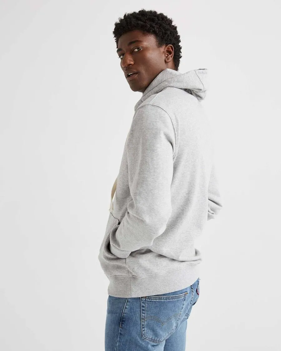 Fleece Pullover Hoodie (Light Heather Grey)