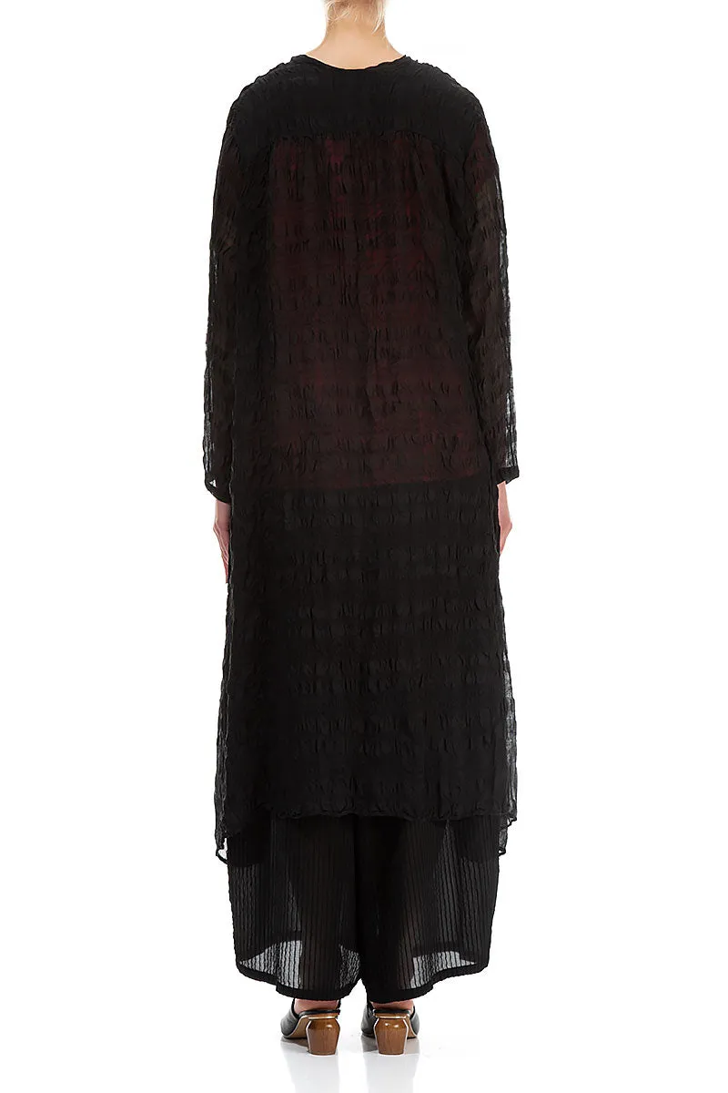 Flowy Black Light Silk Jacket