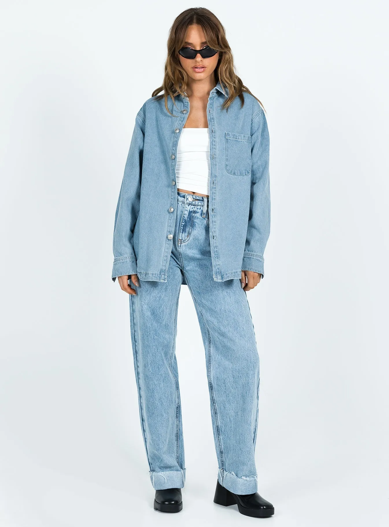 Lou Jacket Light Wash Denim