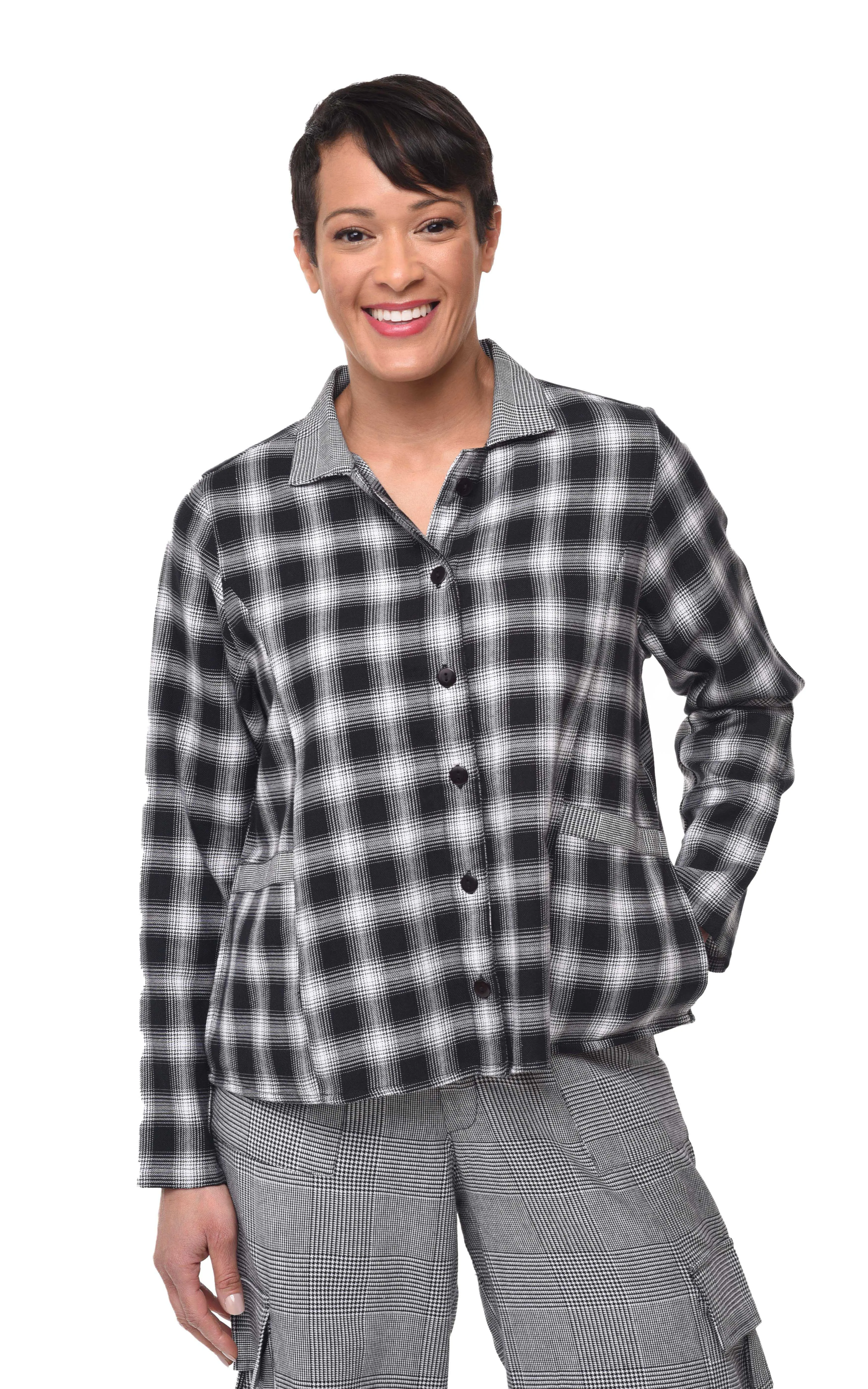 Louise Womens Jacket in Blake Plaid