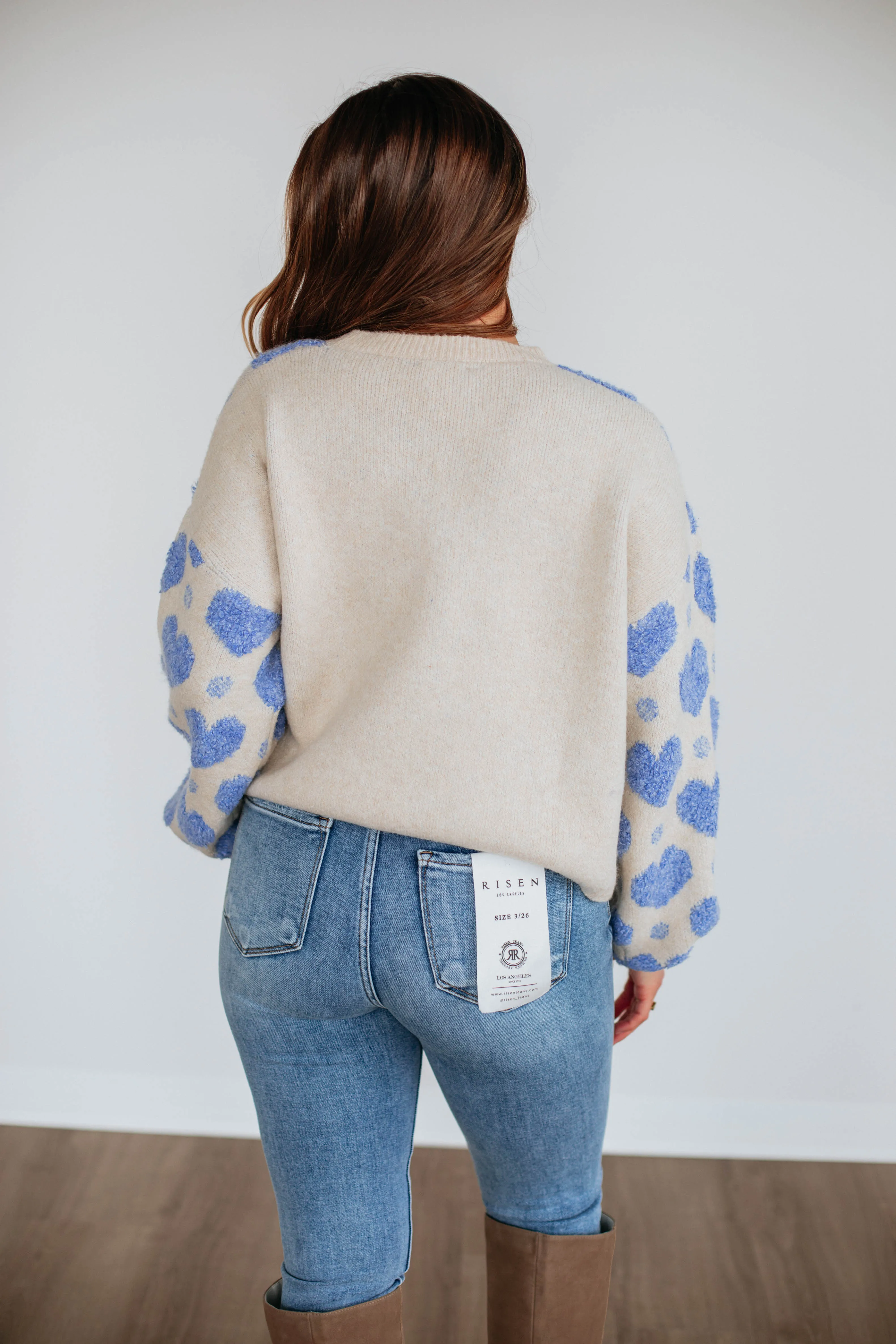 Love Yourself First Sweater - Cornflower Blue