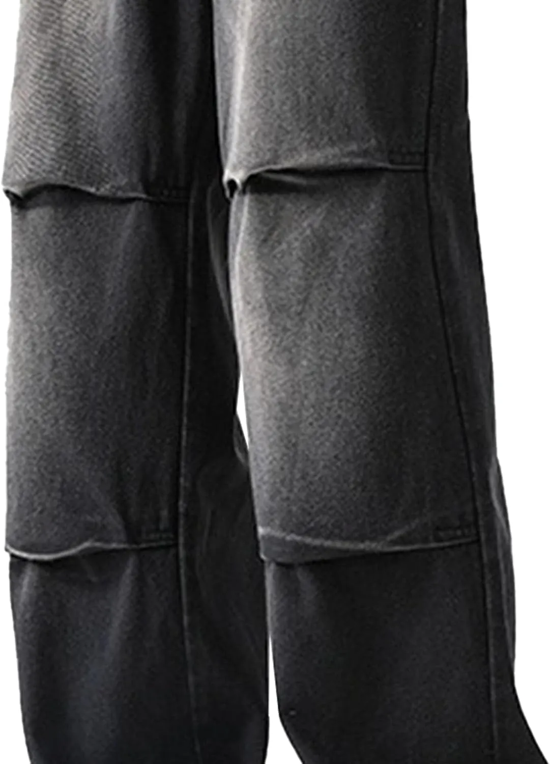Men's Stretch Jeans Slim Straight Cargo Jeans Straight Comfort Elastic Waist Casual Pants Hip Hop Pants with Pockets