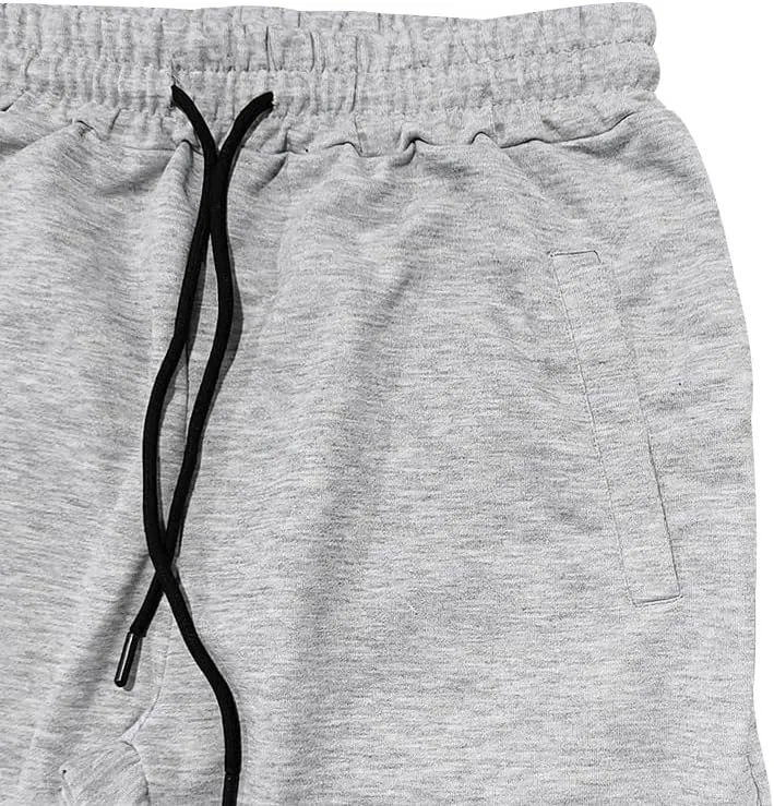Mens Sweatpants Jogger Drawstring Elastic Waist Casual Slim Fit Solid Comfy Track Trunks Outdoor Gym Running Trousers