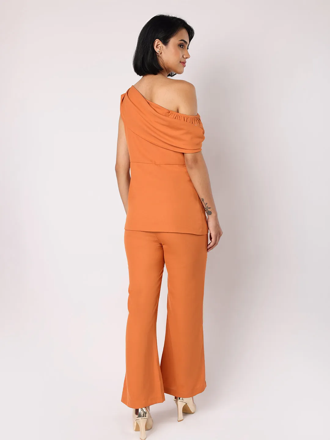 One- Shoulder Top With Trousers