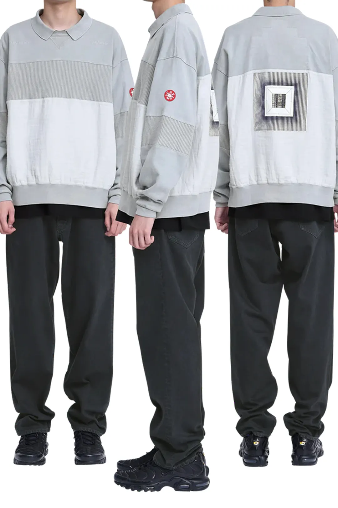 OVERDYE COLLARED LIGHT CREW NECK