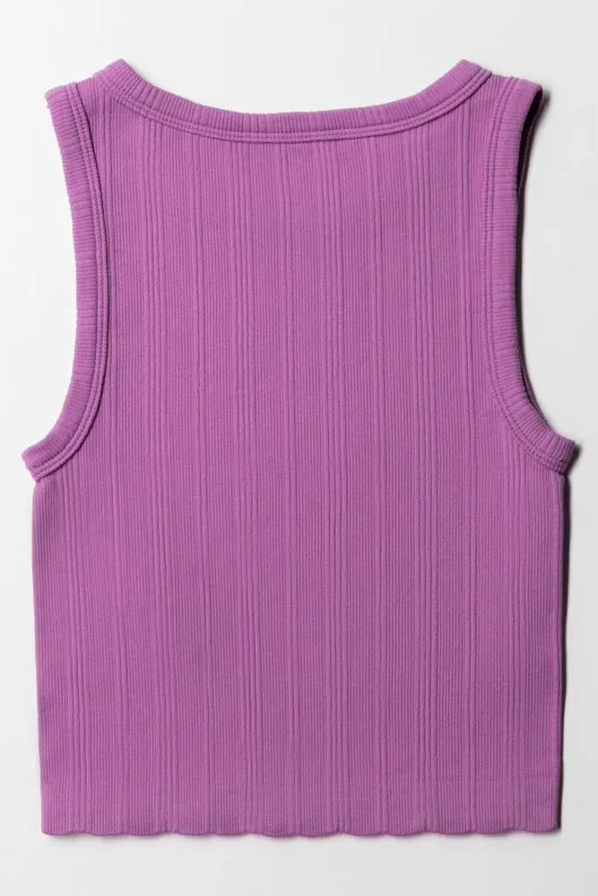 Seamless Vest Purple