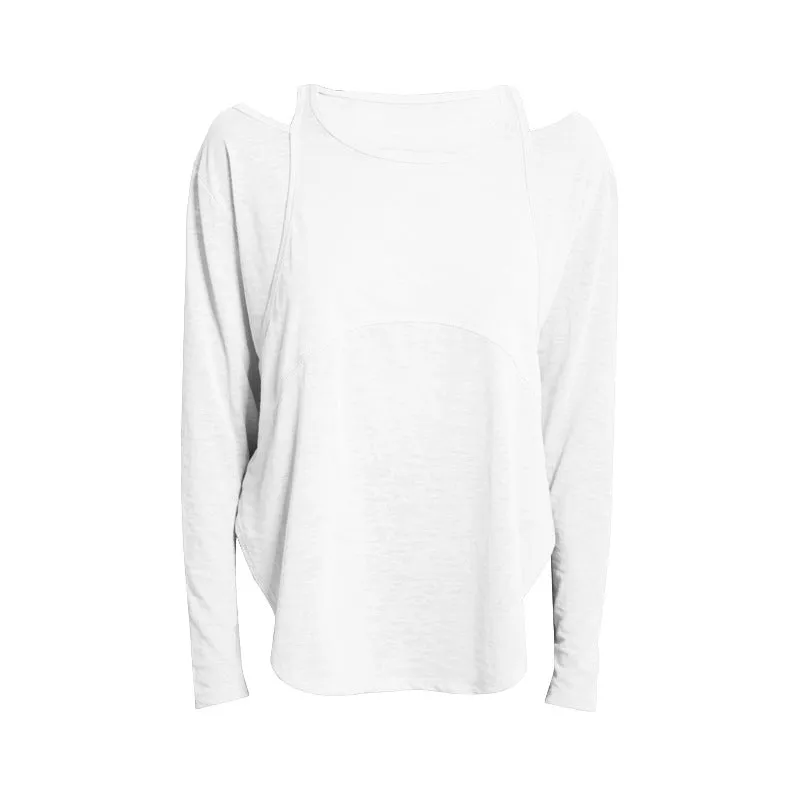 Splits Long Sleeve Active Wear Shirt