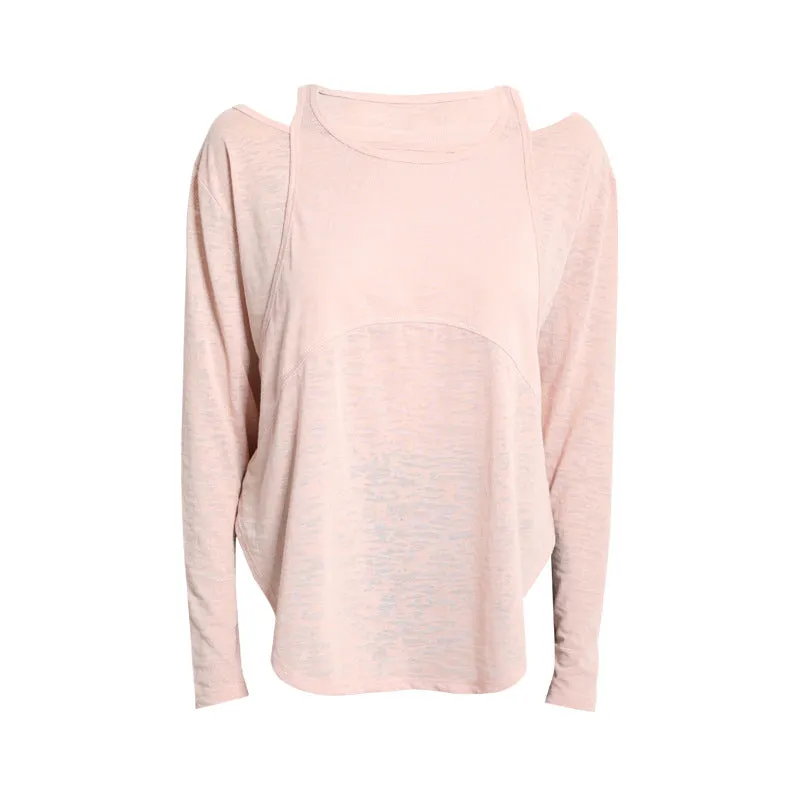 Splits Long Sleeve Active Wear Shirt