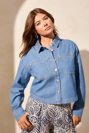 TR5743o Light Denim Overshirt