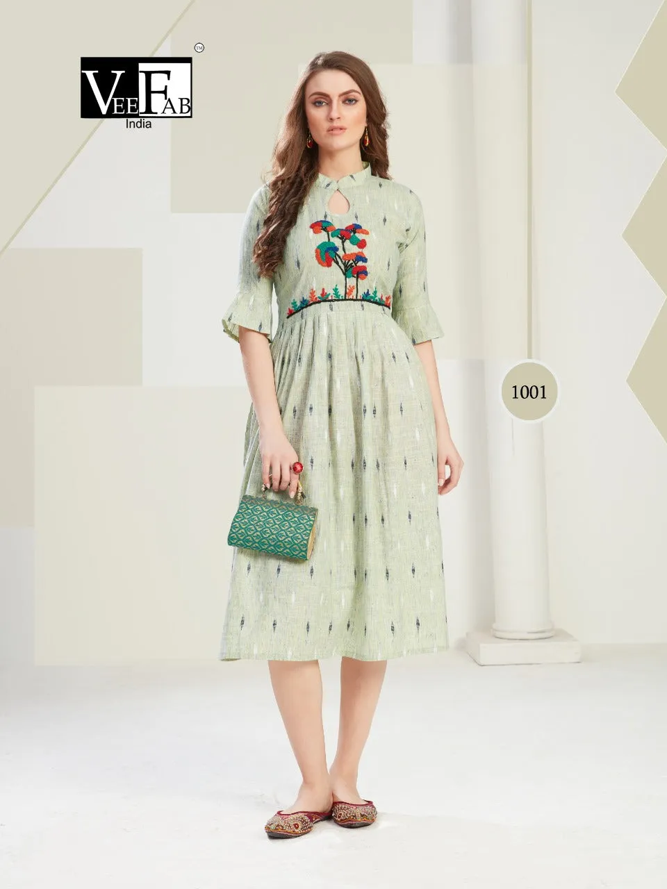 Vf India Presents Outlook Heavy Cotton Casual Wear Kurtis Collection