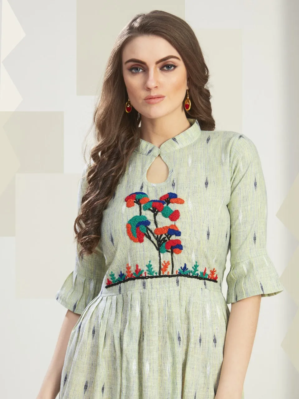 Vf India Presents Outlook Heavy Cotton Casual Wear Kurtis Collection