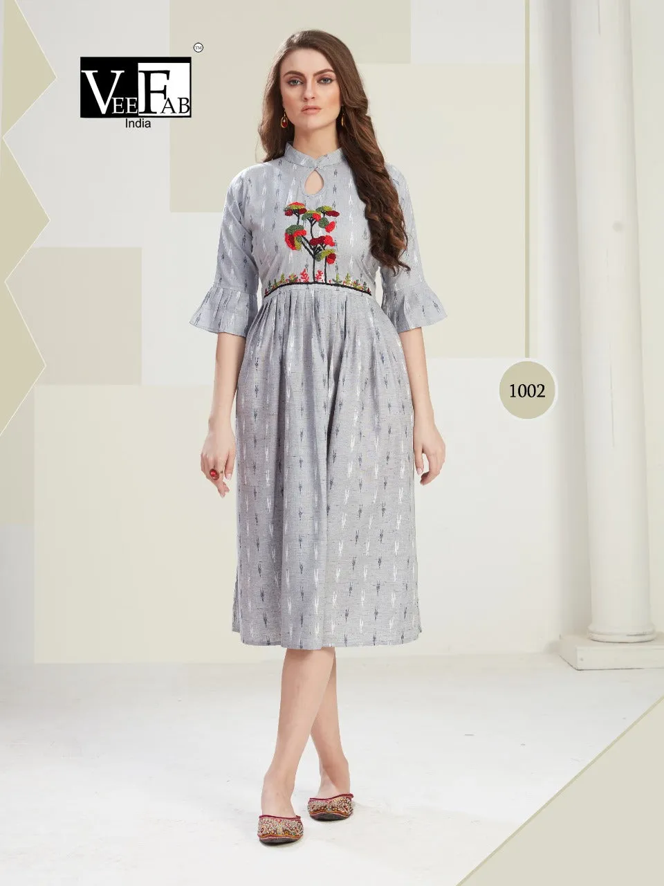 Vf India Presents Outlook Heavy Cotton Casual Wear Kurtis Collection