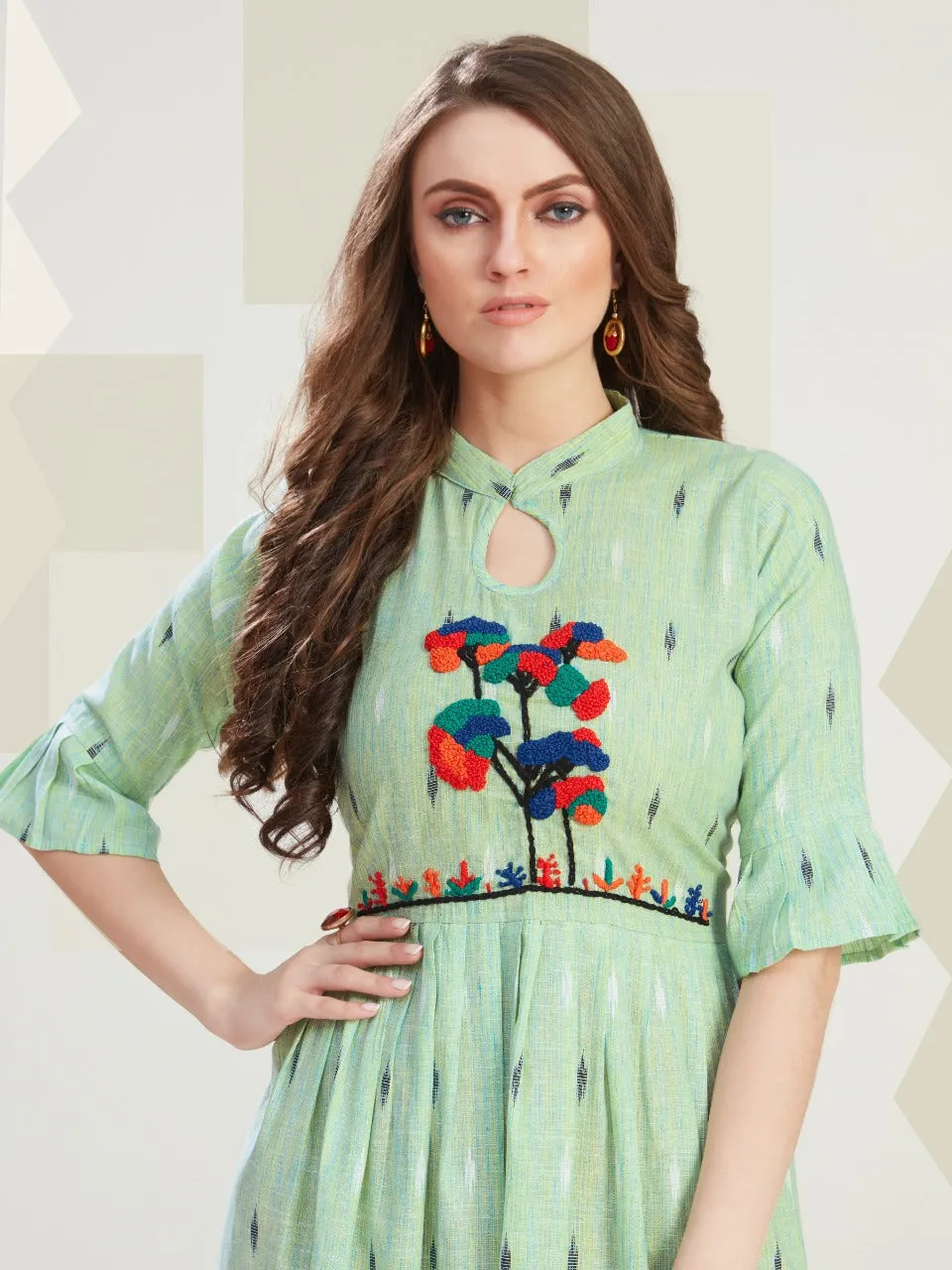 Vf India Presents Outlook Heavy Cotton Casual Wear Kurtis Collection