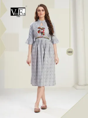 Vf India Presents Outlook Heavy Cotton Casual Wear Kurtis Collection