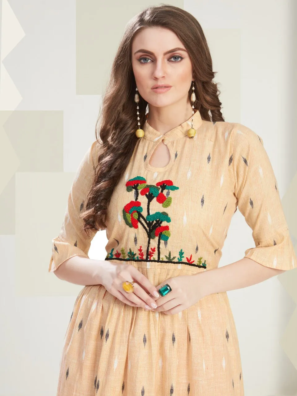 Vf India Presents Outlook Heavy Cotton Casual Wear Kurtis Collection