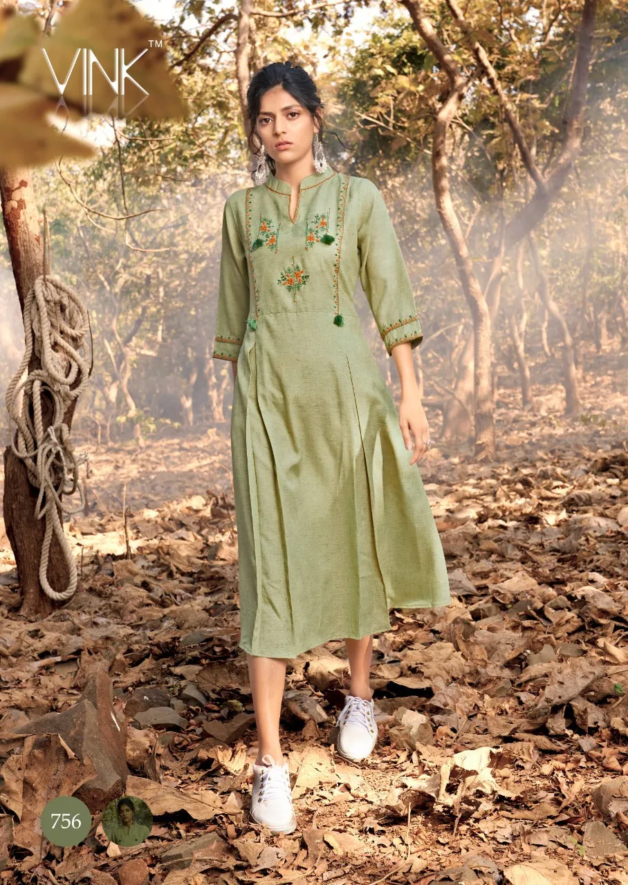 Vink Presents Pheonix Vol 2 Cotton Casual Wear Kurtis Collection