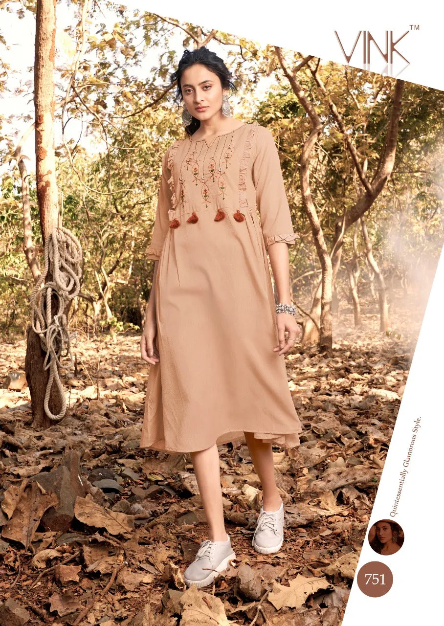 Vink Presents Pheonix Vol 2 Cotton Casual Wear Kurtis Collection