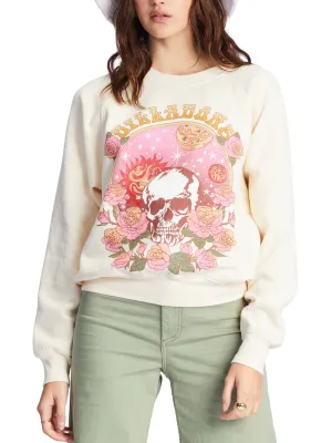 Women's Graphic Printed Sweatshirt,Light Beige